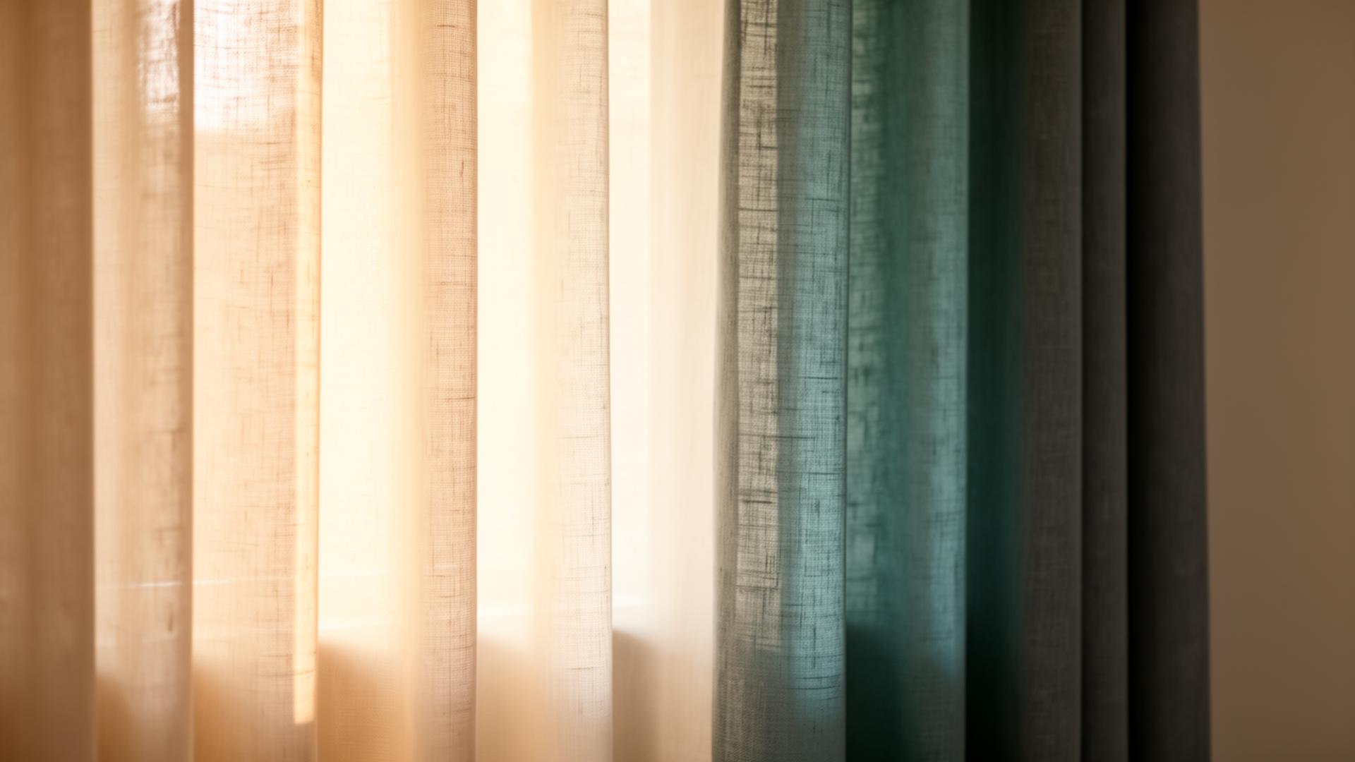 Light filtering through linen curtains — a calm therapeutic atmosphere